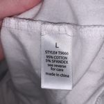 Active Basic Active Basics white stretchy long sleeve top Photo 6