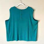Ming Wang  | Forest Green Sleeveless Top Sz 3X Photo 4