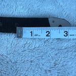 Brighton Western Belt Womens Medium Black Leather Alligator Embossed Silver M Photo 7