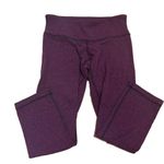 Lululemon Wunder Under Crop 6 Teeny Tooth Deep Fuchsia Black Womens Size 6 Photo 4