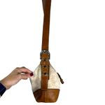 Coach Vintage Y2K F10945 Cream Canvas Brown Leather Crossbody Bag Purse Handbag Photo 5