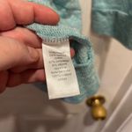 Maurice's Womens XL Top Blue Crochet Lace Crew Neck 3/4 Sleeve Pullover Photo 6