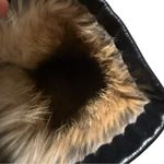 Fownes Black Leather Gloves Fur Lined Soft Size 7 Photo 3