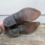 Justin Boots VTG 1960s  Brown Cowgirl Stovepipe Stitched Edge L4023 Size 6 1/2B Photo 4