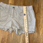 Loft Women's  cotton shorts‎ size 4 Khaki Cuffed 3" Inseam Elastic Waist Photo 5