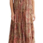 Raga  Womens S Zuri Empire Tank Midi Dress in Gold NEW Photo 0