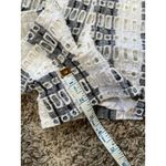 Anthropologie  Ett:twa Striped Eyelet Romper Short Sleeve White Gray Blue 10 Photo 14