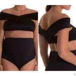 Pez D’or Lucia Bandeau Maternity Black Bikini Top Medium NWT Photo 1