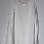 match point linen Sleeveless Tunic Top/dress In White‎ XL White Photo 0