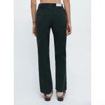 RE/DONE 70s Loose High Rise Flare Corduroy Pants Holiday Dark Moss Green Size 24 Photo 1