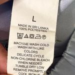 Kate Spade Blue Floral Satin Pajamas Size Large Red Photo 4