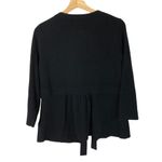 J.Crew  Navy Blue Dream Tie Y2K Wool Cashmere Cardigan Sweater L Photo 1