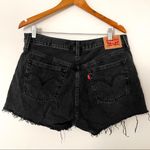 Levi's • 501 original high rise black cut-off denim shorts sz 32 Photo 6