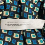 Band Of The Free New Diamond Print Ruffle Mini Skirt Colette Black Teal Size XS Photo 11