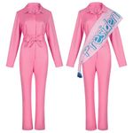 Pink Long Sleeve Jumpsuit Size M Photo 9