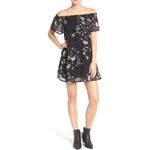 Rebecca Minkoff Dawson Floral Off-the-Shoulder Ruffle Mini Dress Size Medium Photo 1