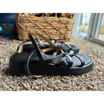 Madewell  Sabina Flatform Sandals, black leather, women’s size 6.5 Photo 5