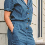 Faherty Arlie Day™ Romper Blue Size XS Photo 0