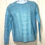 Loft Sale! 🔥 NEW!  Blue Cable Knit Sweater Size XS Petite Photo 0