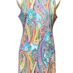 Tommy Hilfiger Paisley Sleeveless Dress Blue Pink Green 8 Photo 0