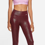 Nike  Midrise Sparkle Leggings 7/8 Length Beetroot Photo 0