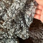 Free People  Floral Black and White Women's Shirt Photo 4