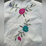 Patchington Vintage Retro 90s 00s White Floral Embroidered Women's MED Jacket Photo 7