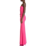 Chiara Boni  La Petite Robe Sabrina One-Shoulder Gown Women's 12 Pink Maxi NWOT Photo 11