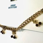 Urban Outfitters Cherry Charm Necklace NWT! Gold/ruby Photo 1