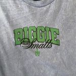 Notorious B.I.G Blue Acid Wash Cotton Graphic T Shirt Short Sleeves Biggie NEW Size M Photo 3