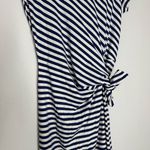 J. McLaughlin Elora Dress Bangle Stripe Blue White Size Small Photo 5
