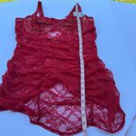 Adore Me  3X Cheyenne Unlined Plus Elegant Red Lace Chemise Photo 8