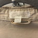 Tan Linen Cropped Jacket Size M Photo 3