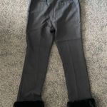 We Wore What  high waist Faux Fur Hem pants Photo 2