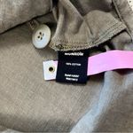 Monrow Vintage Cotton Shirt Jacket in Military Green Size XS Photo 13