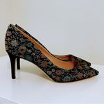 Sam Edelman  Tristan Pointed Toe Pumps in Gold Floral Fabric Print 9.5 Photo 7