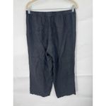 Hot Cotton 100% Linen Wide Leg Pant Women Small Black Minimalist Lagenlook Photo 1