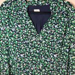 Chico's  Abstract Dot Print Blouse V-Neck Green Blue Size 3 US 16/18 Photo 2