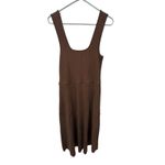 Vince  Cotton Brown Sweetheart Neck Midi Ribbed Tank Dress Size Large NWT $245 Photo 4