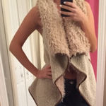 Love Tree OPEN FRONT SHERPA VEST WITH POCKETS Photo 0