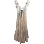 Free People NWT Selena Maxi Top Boho Festival Flowy Crochet Lace Duster XS $168 Photo 4