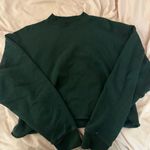 American Eagle mock neck green cropped sweater Photo 0
