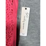 Nanette Lepore  Play Women’s T-Shirt Sz XL Tee Laser Cut Coral Casual‎ Athleisure Photo 4