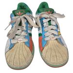 Adidas Vintage  Superstar Multicolor Leather Sneakers Women Sz 7 Photo 4