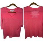 Wildfox Hot Pink Short Sleeve Jersey Style Tee Photo 1