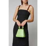 STAUD ππ Kenny Bag Pistachio Crocodile Embossed Photo 6