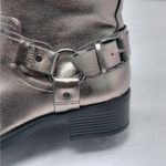 Dolce Vita Armonda Metallic Ankle Boots Women’s 6 Silver Buckle Moto Biker Photo 6