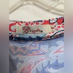 Aryeh  Paisley U-neck 3/4 Ruffle Sleeve Knee Length Dress Women’s Size S Photo 2