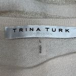 Trina Turk $280 Carraway Wool-Blend Glitter Strip Sweater Women's Size Large Photo 5