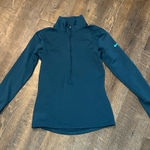 Nike Pro Dri-Fit Women's Quarter Zip Size Small Navy Blue Logo Swoosh Fitted Photo 0